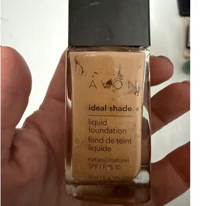 Avon Ideal‎ Shade Liquid Foundation Natural SPF 10 Makeup Beauty